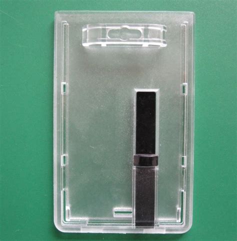 smart card holder with slide ejector|Rigid Hard Plastic Vertical Smart Card Holder with .